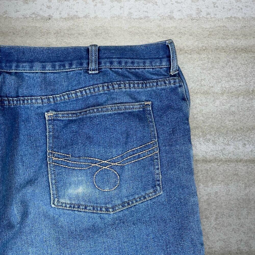Vintage Y2K David Taylor Jeans 44x30 Baggy Wide Leg Fit Medium Wash Denim - Picture 3 of 4